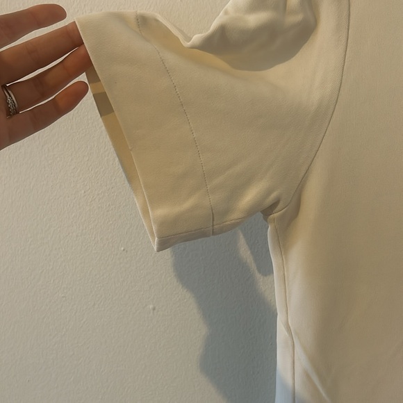 Vintage Jean Muir London White Short Sleeves Round Neck T-Shirt Size 12 - Picture 2 of 6